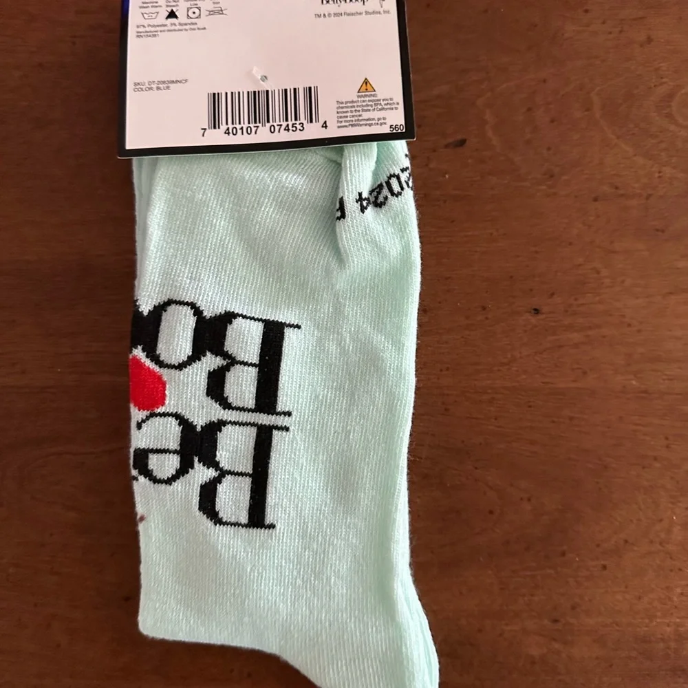 🌵3/$15 Betty Boop mint green crew socks ( see description)